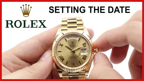 adjust time on rolex|how to adjust rolex date.